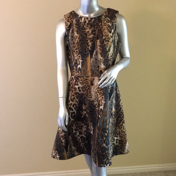 Jennifer Lopez Animal Leopard Fit & Flare … - Picture 3 of 14